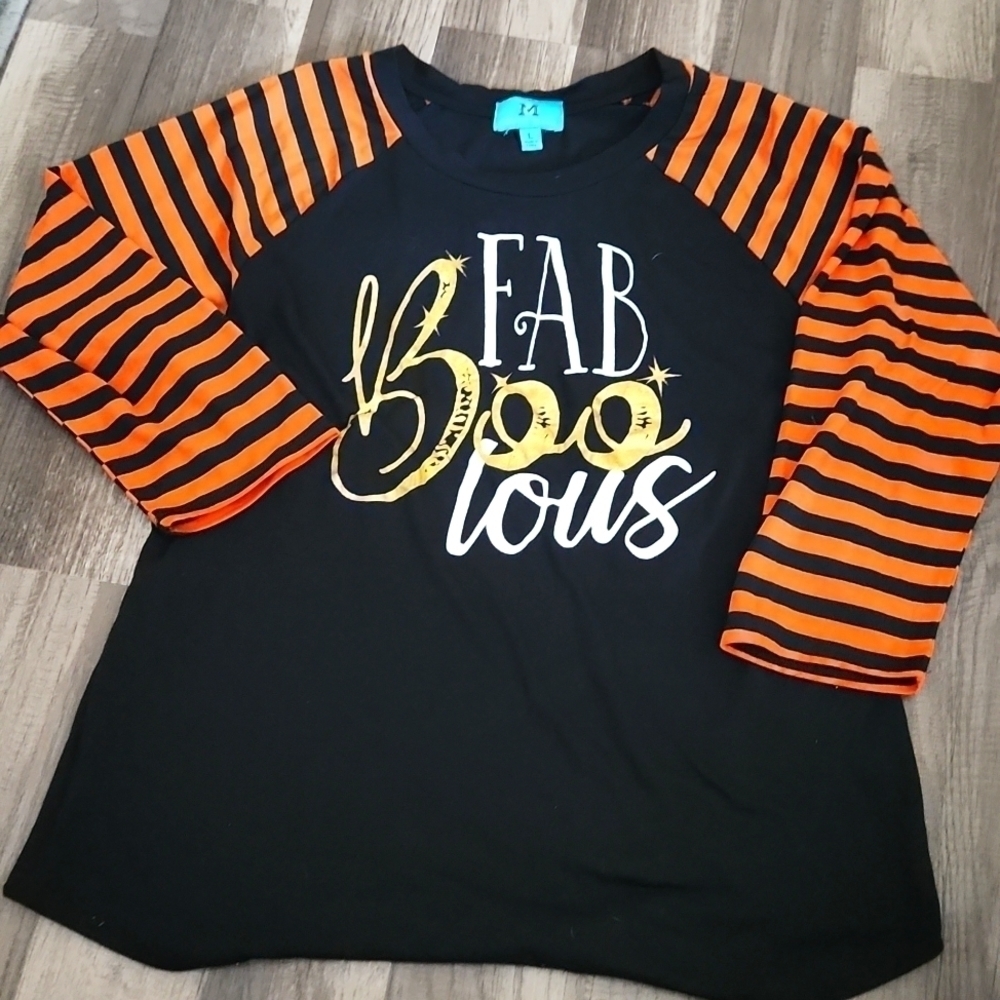 HALLOWEEN Top (Boutique) FabBOOlous Halloween Top Women's Size Large